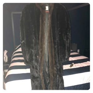 Edgar Sonder black mink fur coat